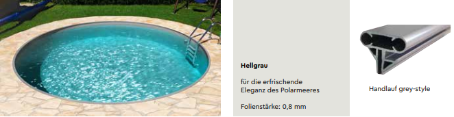 BWT Tiefbecken Set Rund 1,2 Meter Folie 0,8mm